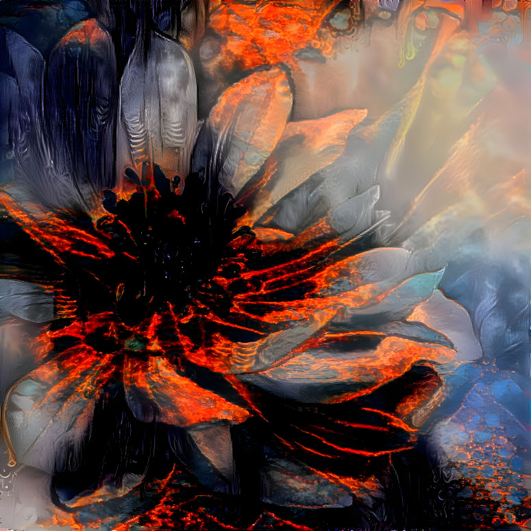 Volcanic flower