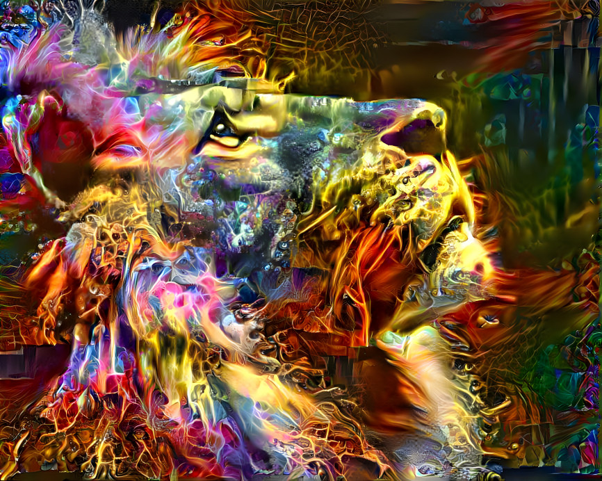 Technicolor Lion