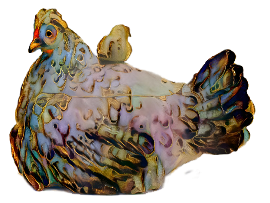 Antique Hen and Chick Shaped Tureen