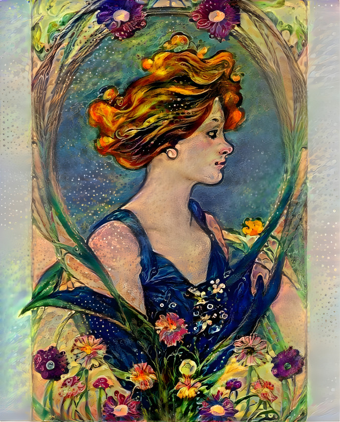 Art Nouveau Style Portrait