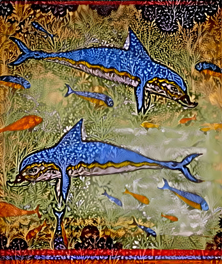 Minoan Dolphin Fresco