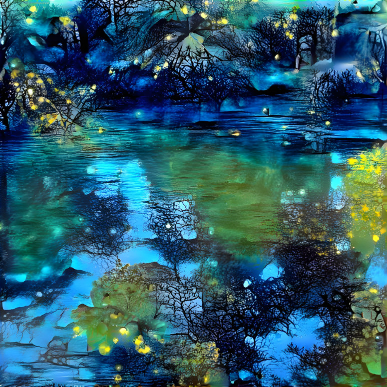 Fireflies Over Waters