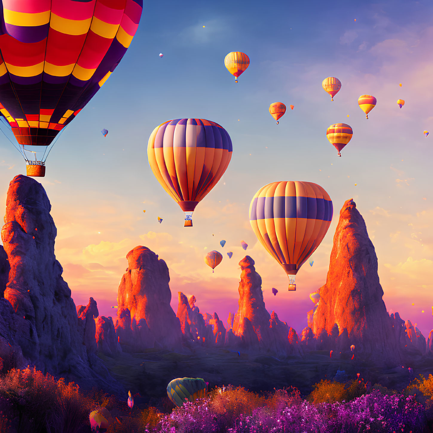 Hot air balloons 