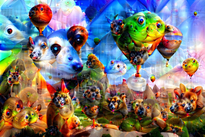 Deep dream fairy chimneys