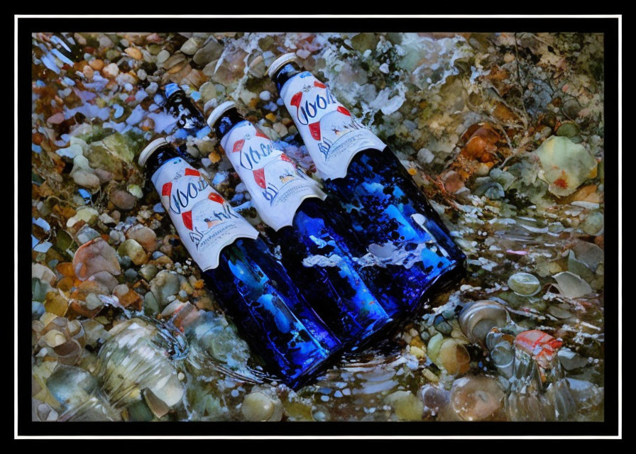Bottles under the Water