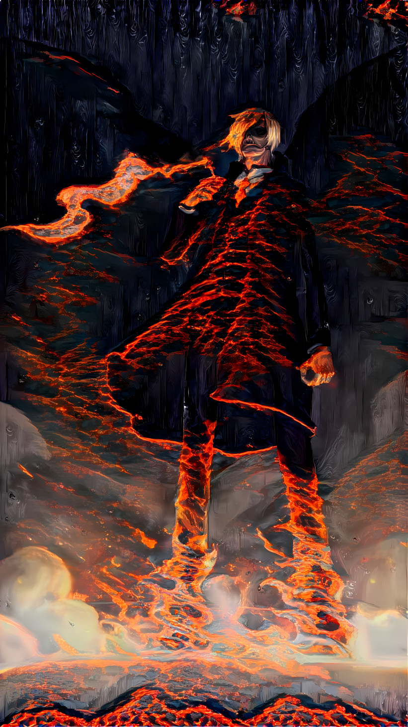 Sanji Diable Jambe Lava remastered