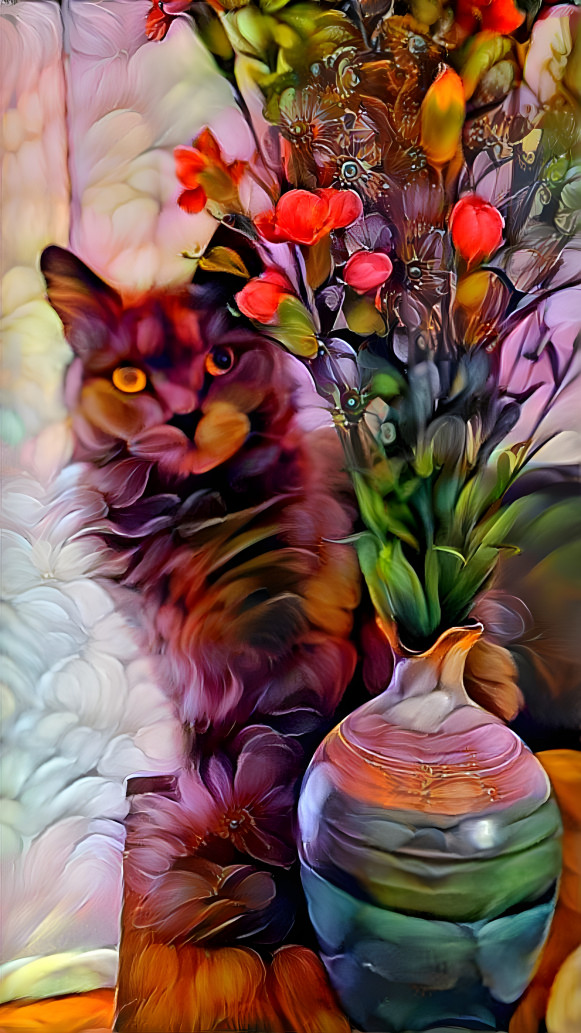 Luna and the vase