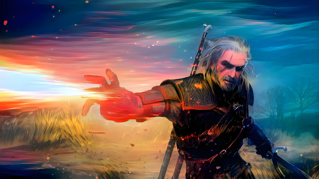 The Witcher Geralt vibrant igni 