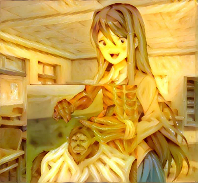 ddlc yuri cutting beast titans hair spaghetti