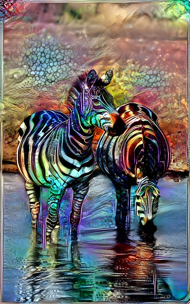 Rainbow zebras