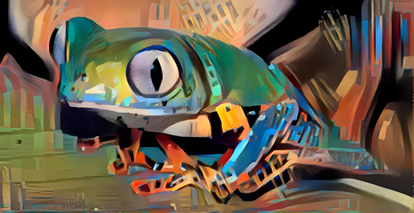 Cubist Frog