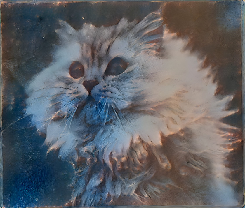 A cat with mars's dust style