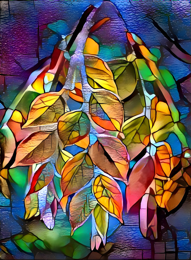 Stained Glass Leaves