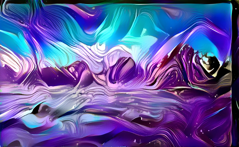 Colorful Abstract Lake