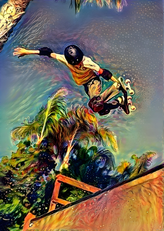 Skateboarding Deep Dream