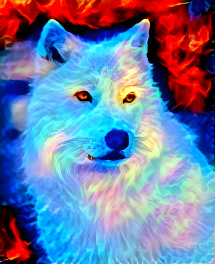 Fire & Ice wolf