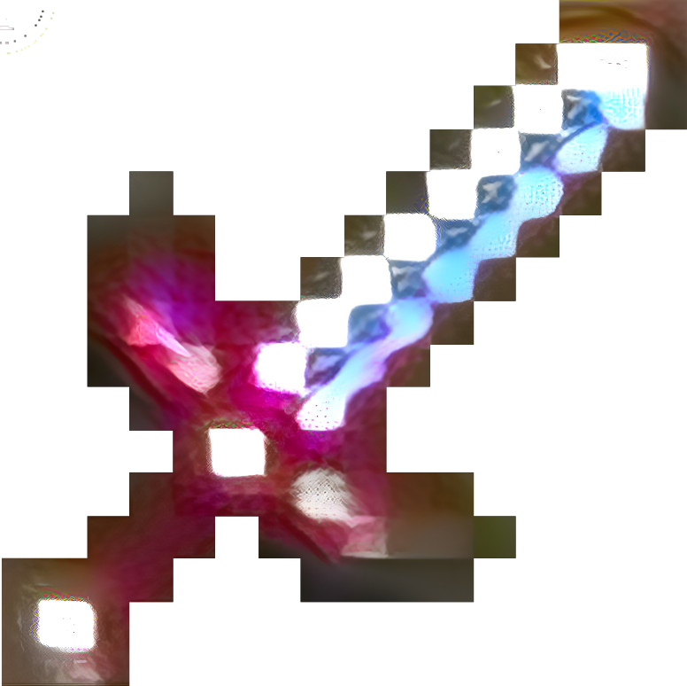 sword minecraft and dimon pink