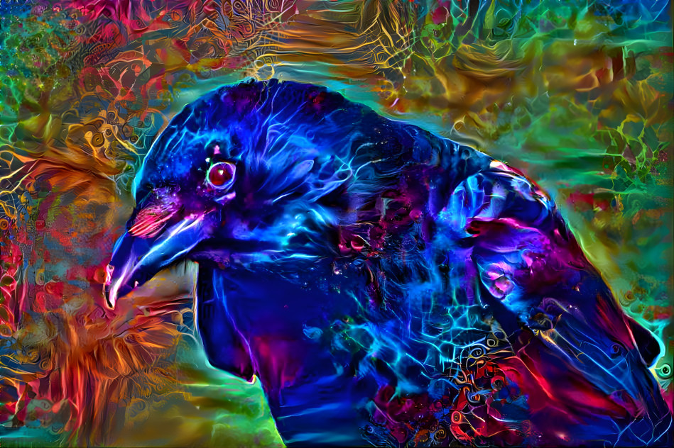 Trippy crow