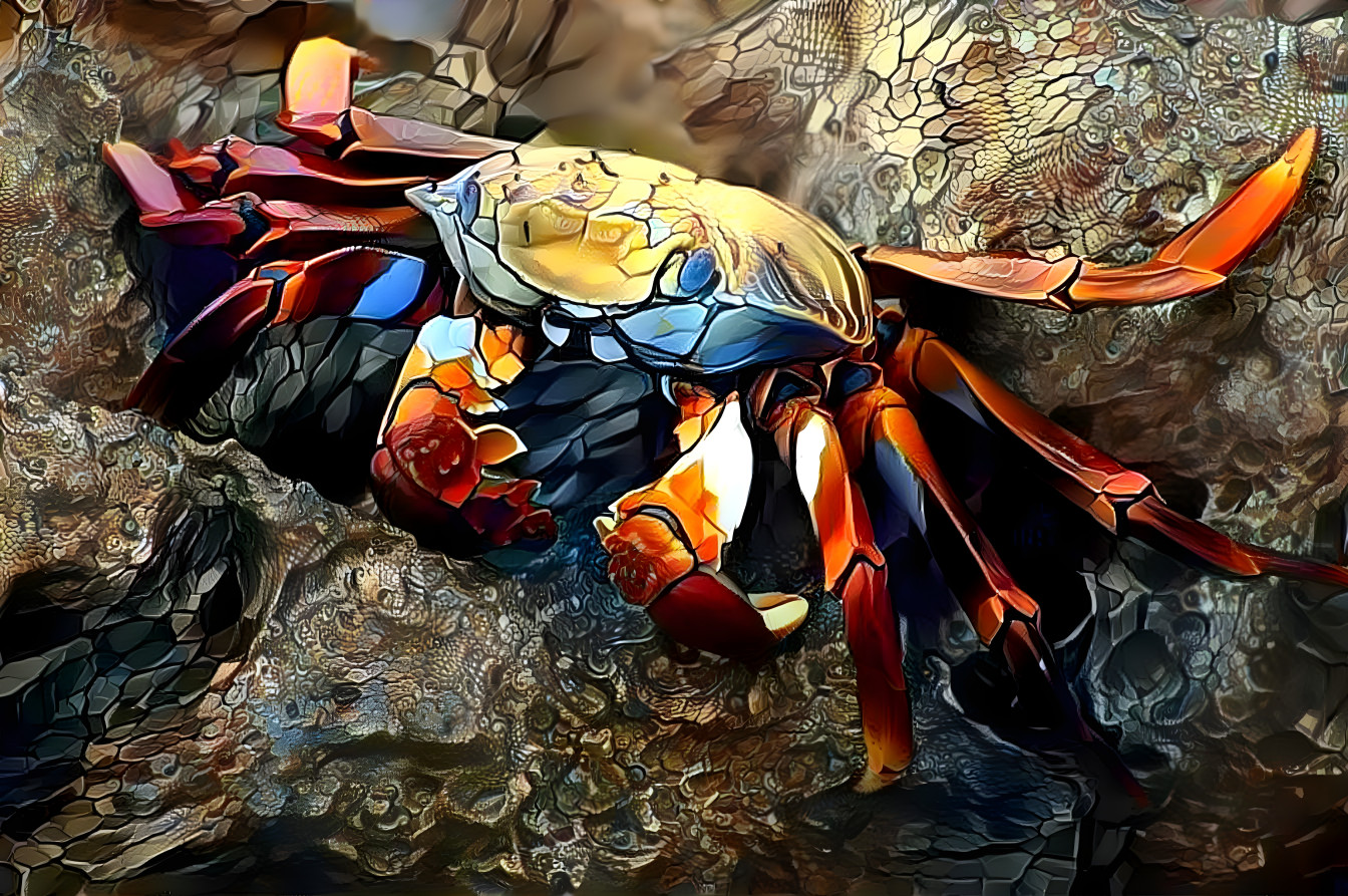 Crab on the rocks