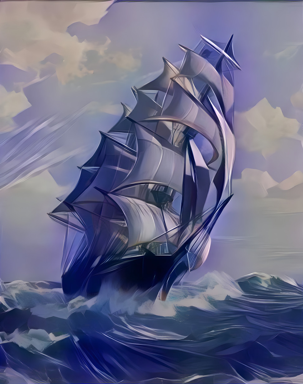 Ghost ship chasing the wind