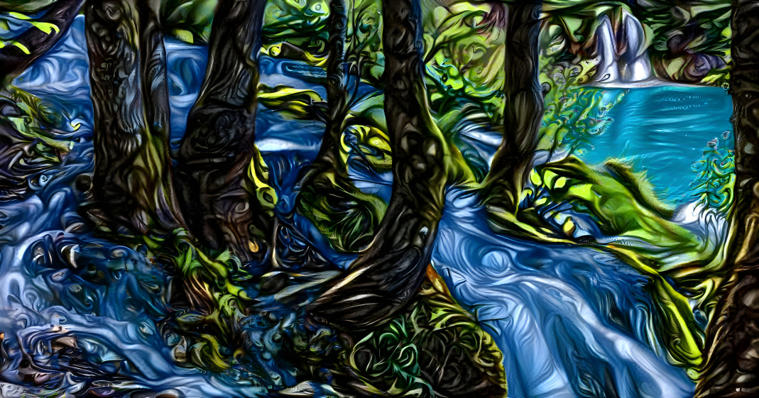 psychedelic trees