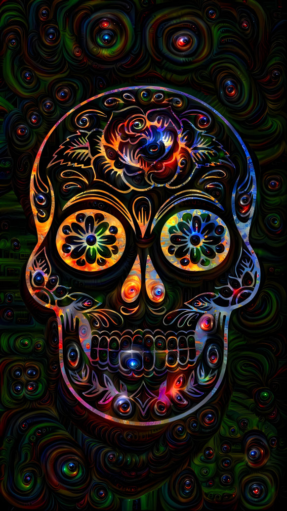 Psychedelic Sugar Skull