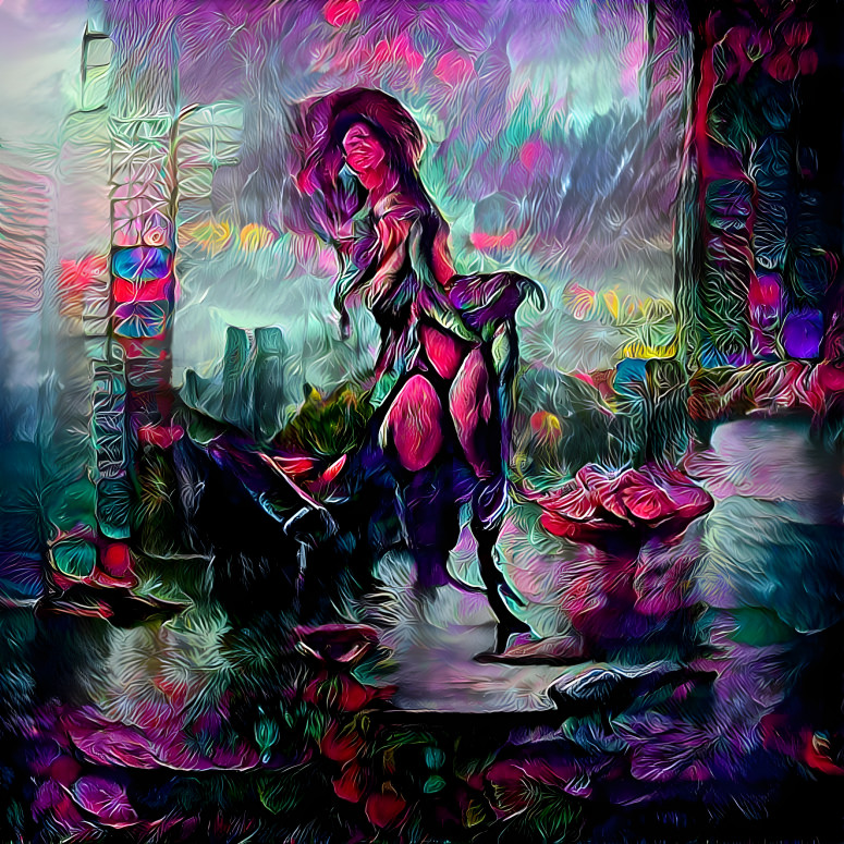 abstract lady