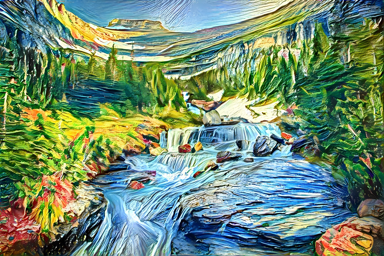 Painted Waterfall