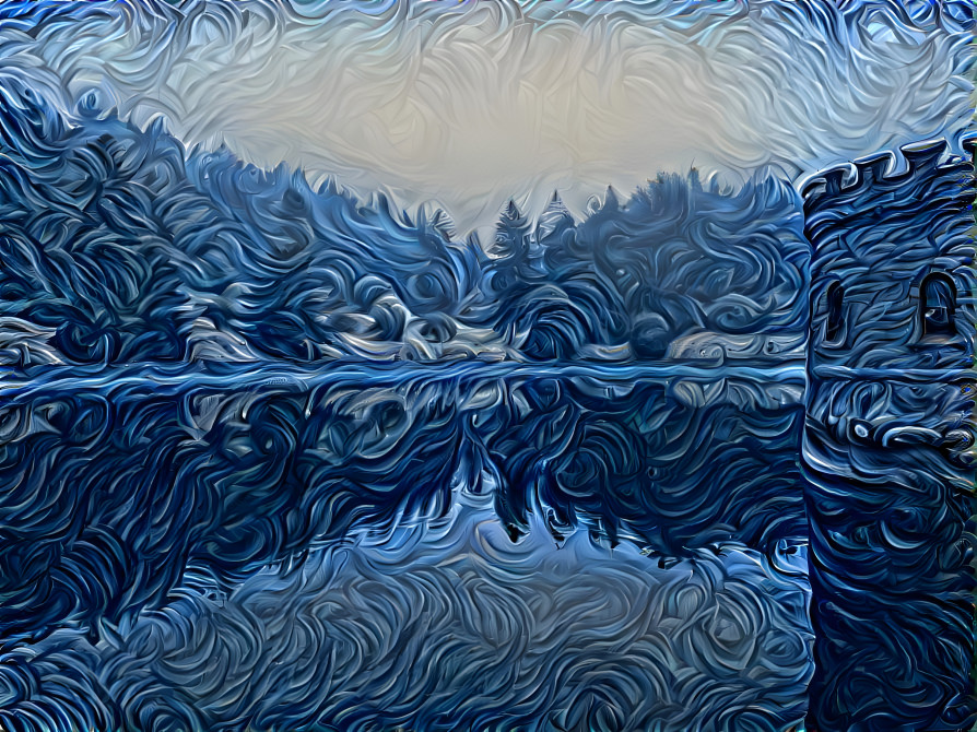 Mt. Tabor Reservoir - Blue Swirls