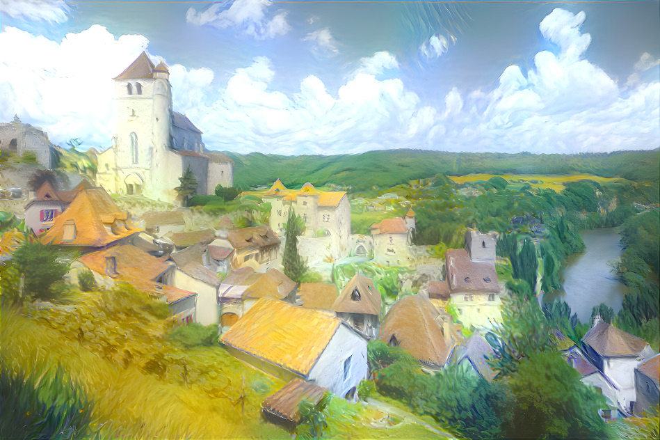 Village drawing 3D