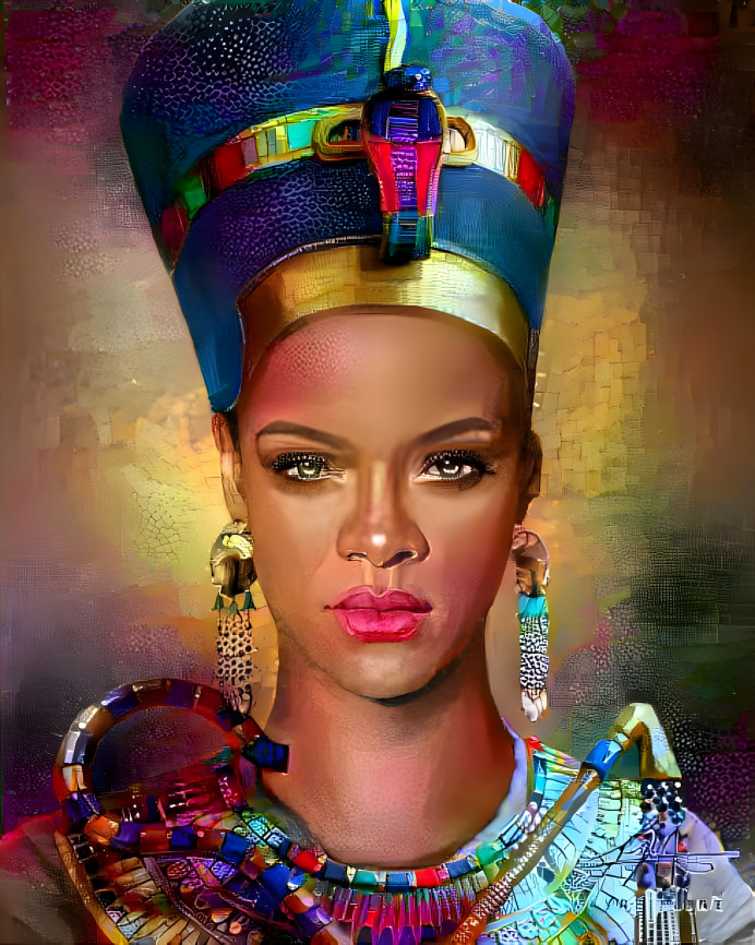 Rihanna ... as Nefertiti ...