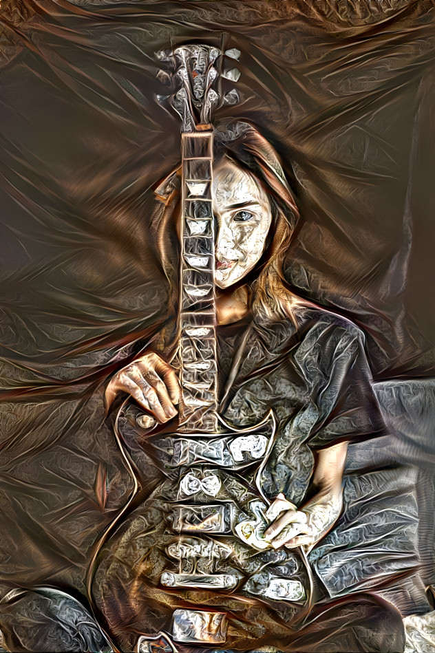 Girl with a guitar