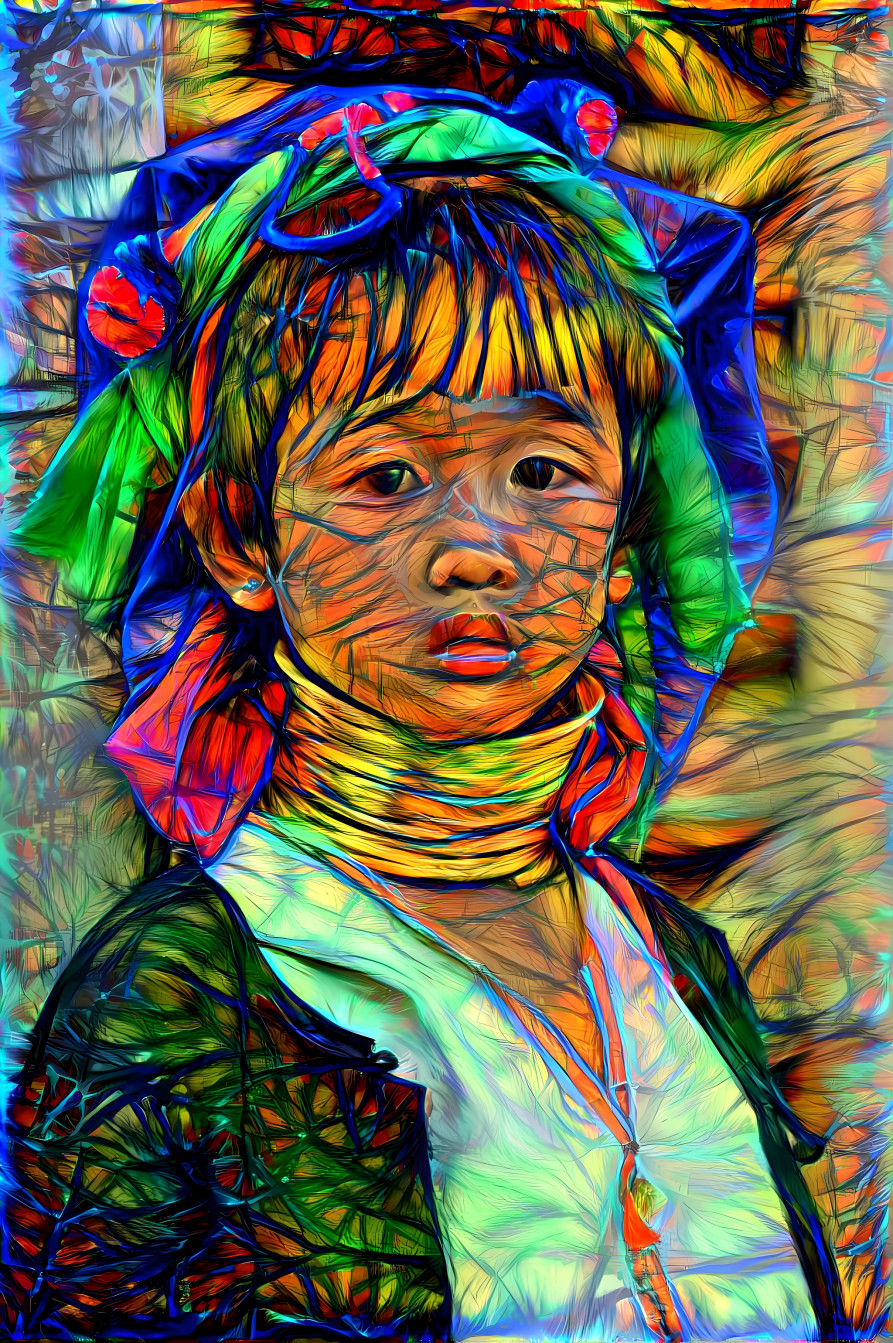 thai girl, longneck