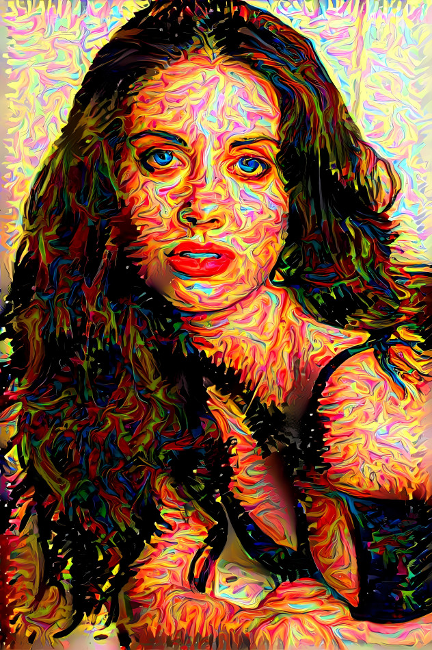 Alison Brie abstract splash