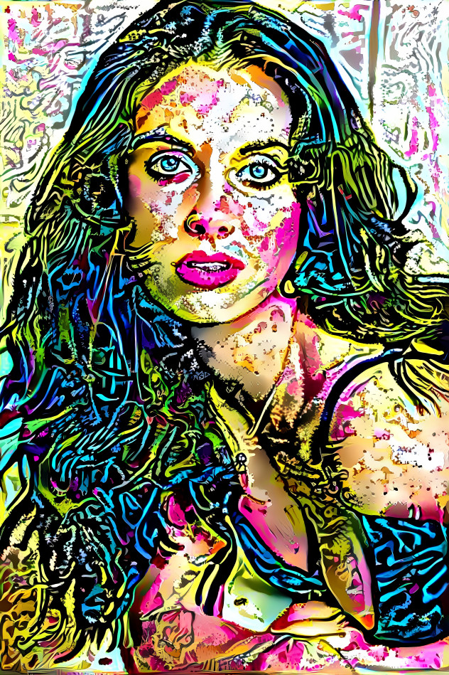 Alison Brie black light poster