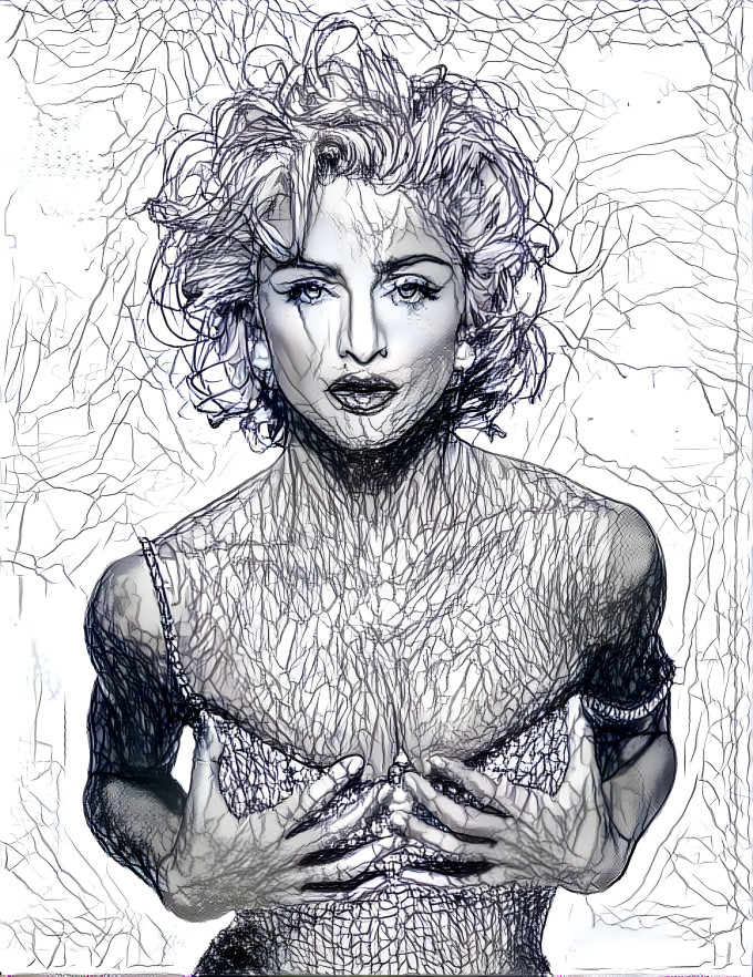 Madonna scribble 