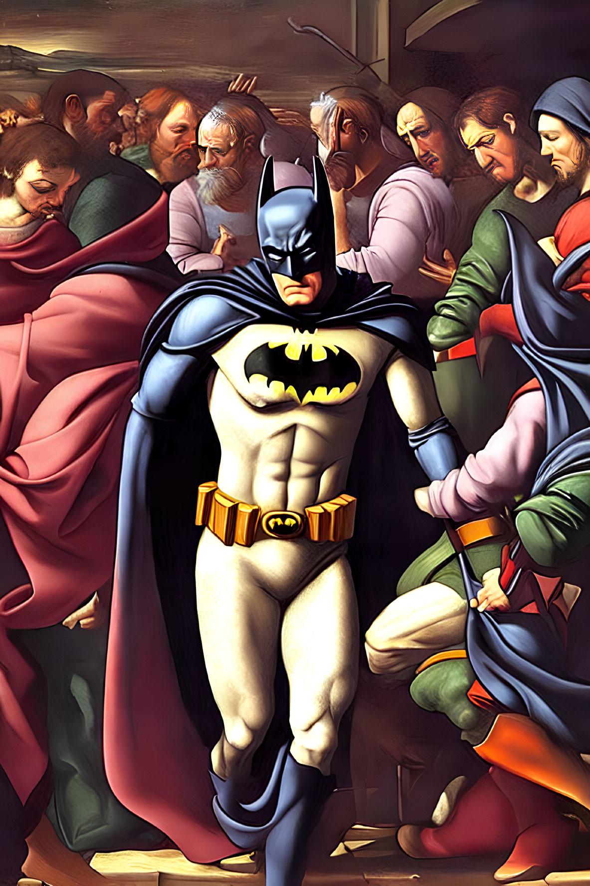 Enter the batman by Leonardo de Vinci 