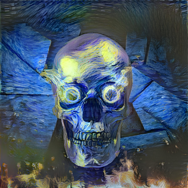 Van Gogh Skull