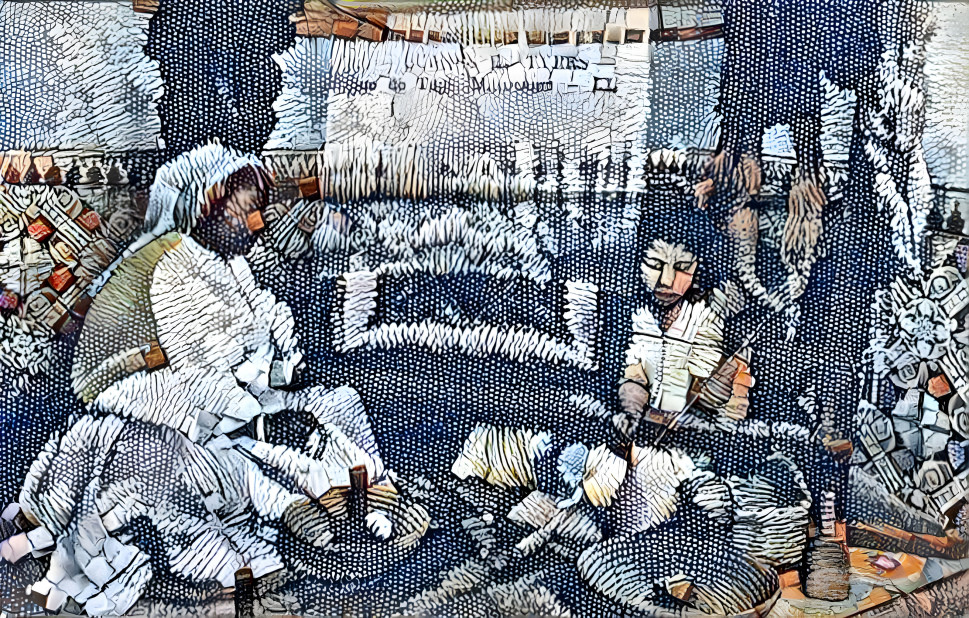 traditional carpet making