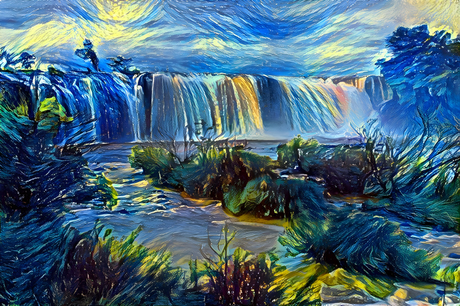 Night Waterfall