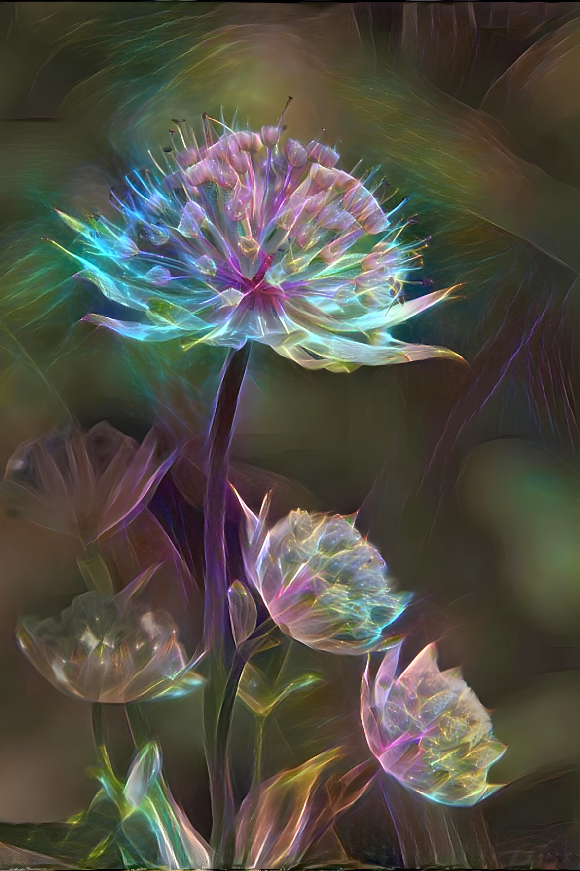 Cellophane Flower Series: Columbine