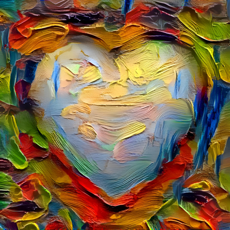 Painted heart