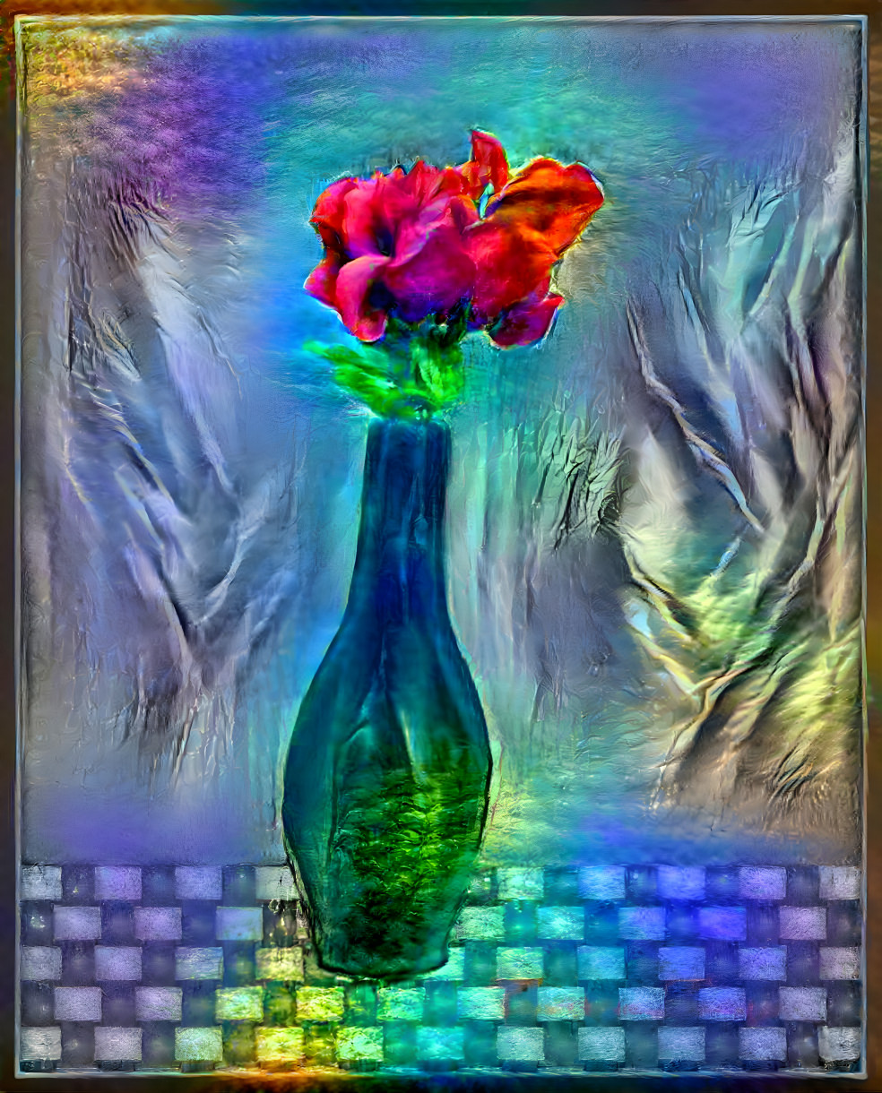 shimmering vase