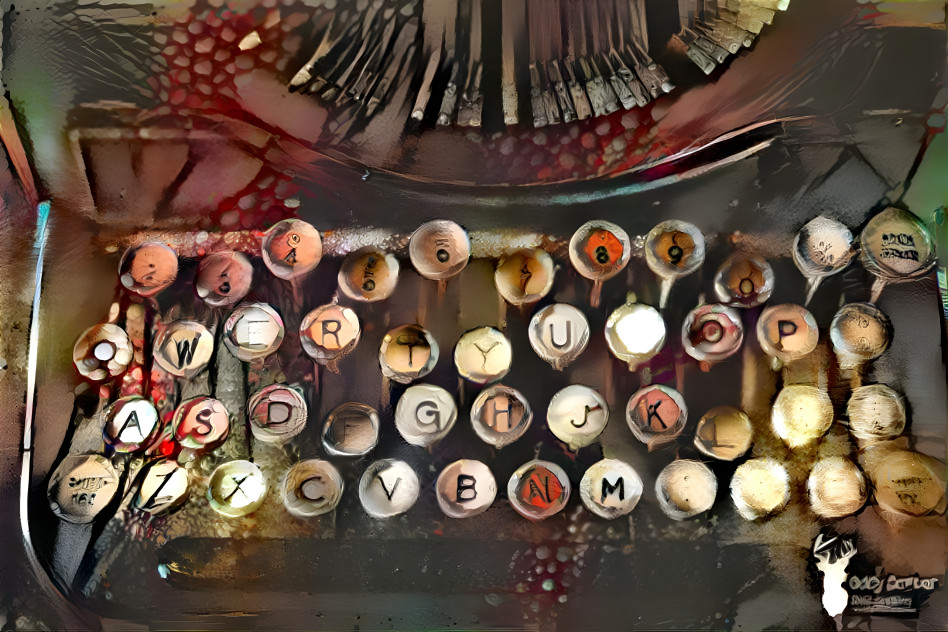 Old Typewriter Keys