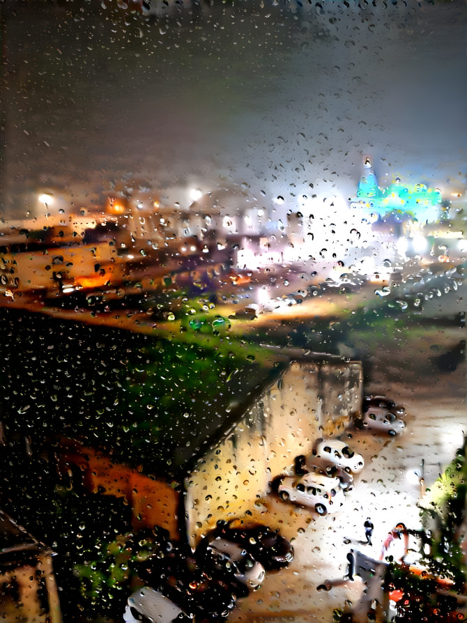 Aerial view of prem mandir vrindavan