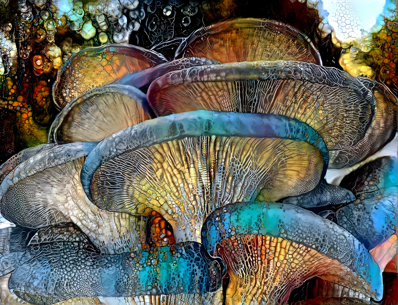 Blue shrooms