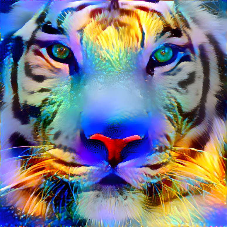 Glowing tiger