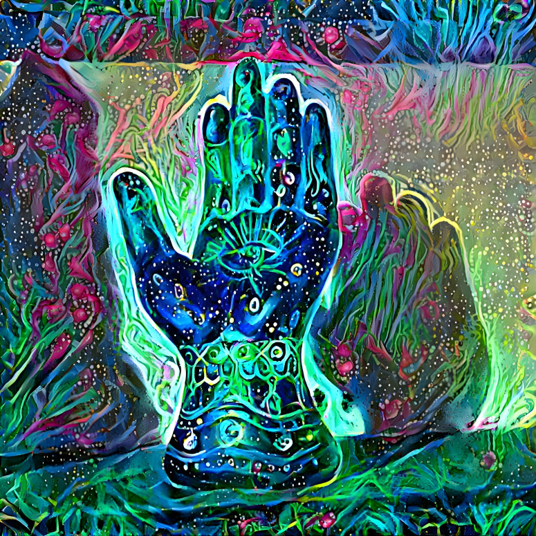 The~blue~hand