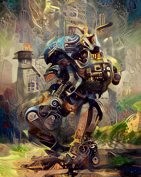 Dark Steampunk Robot