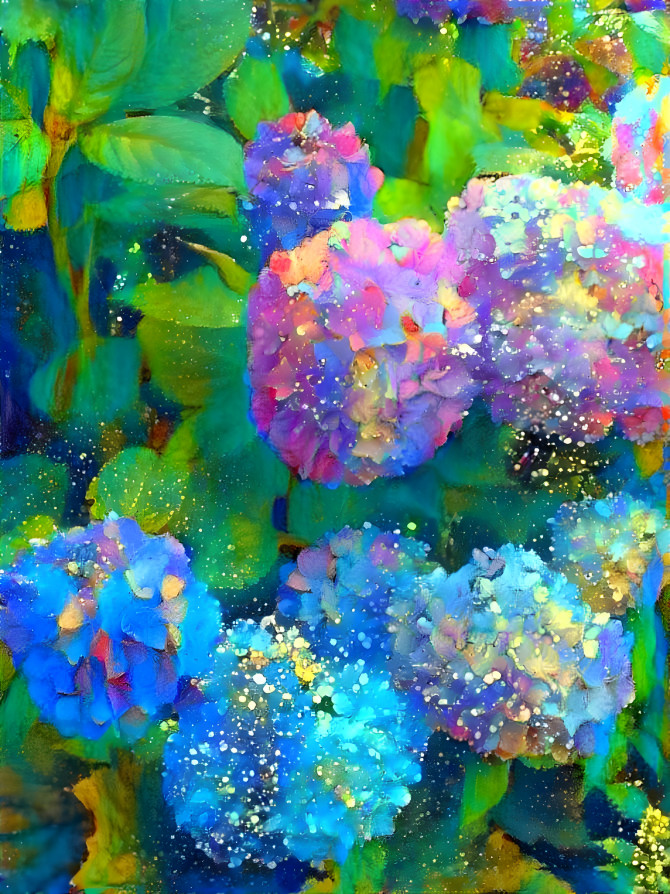 festive hydrangeas